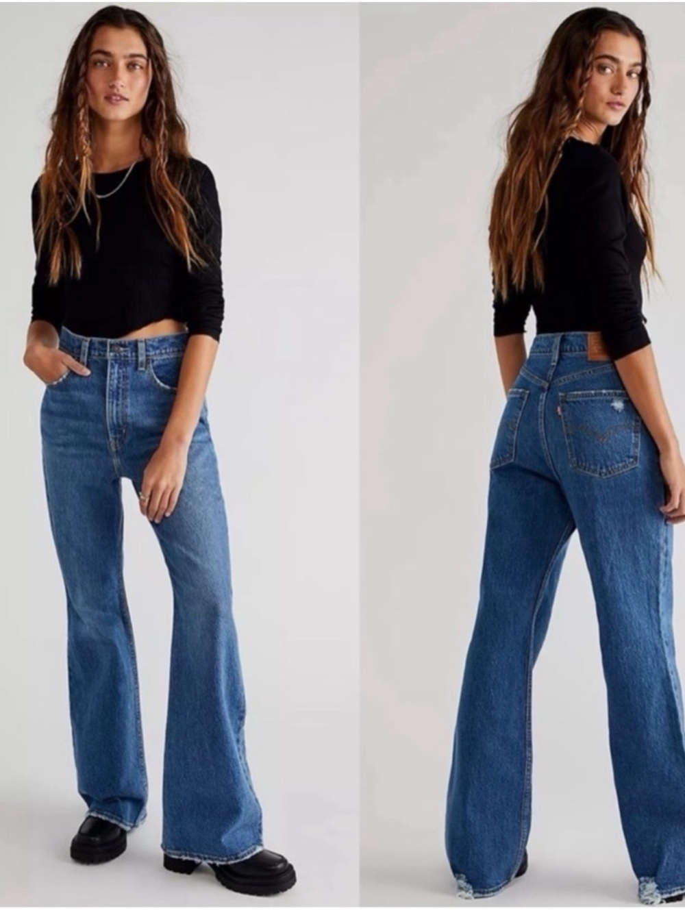 Levi's Classic High-Rise Flare Jeans in Blue